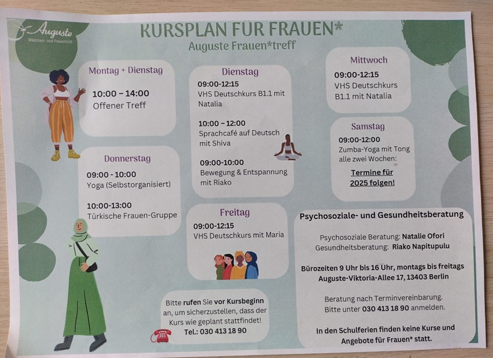 MGH AVA Angebote Frauen 2025