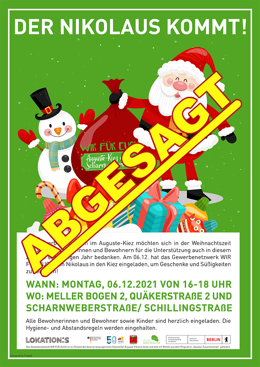 abegesagt 2021 AVA Weihnachtsaktion