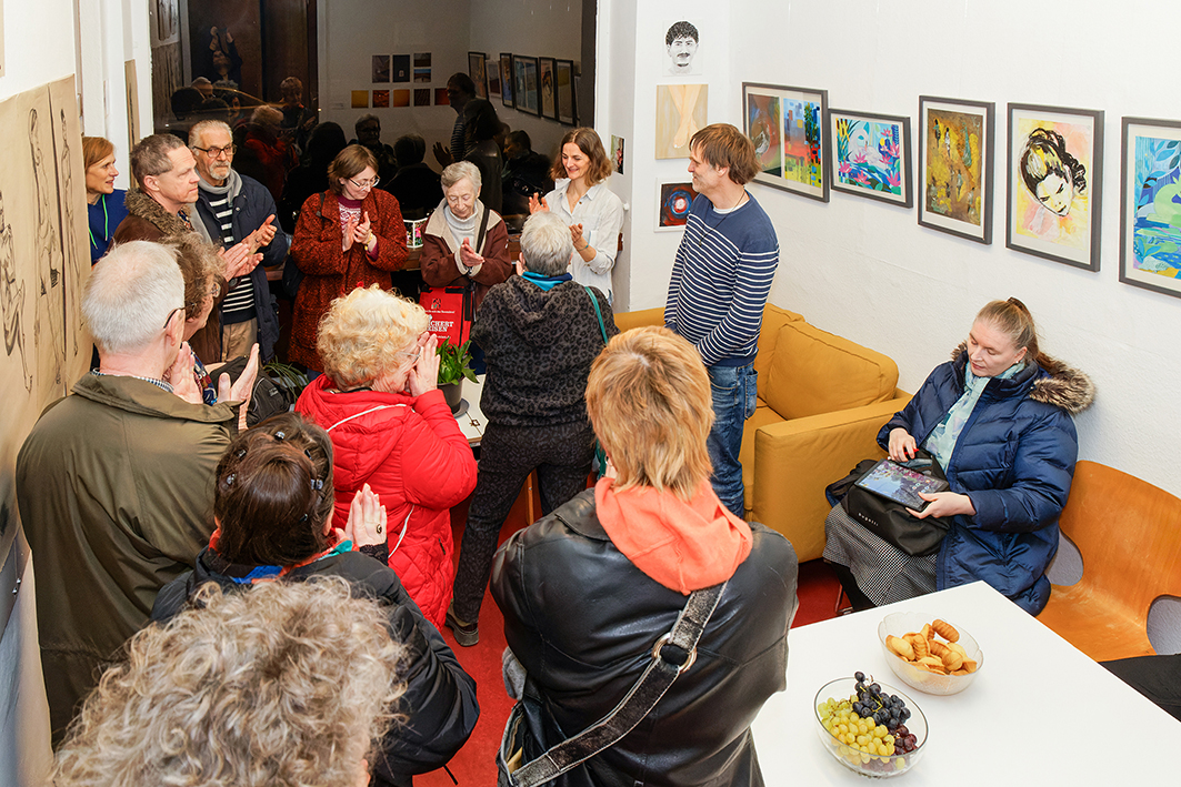 Foto von der Ausstellungseröffnung AugusteArt