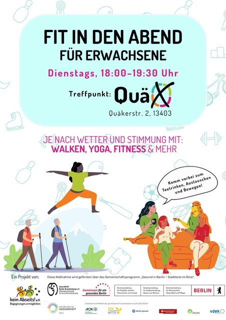 Plakat des Angebots Fit in den Abend