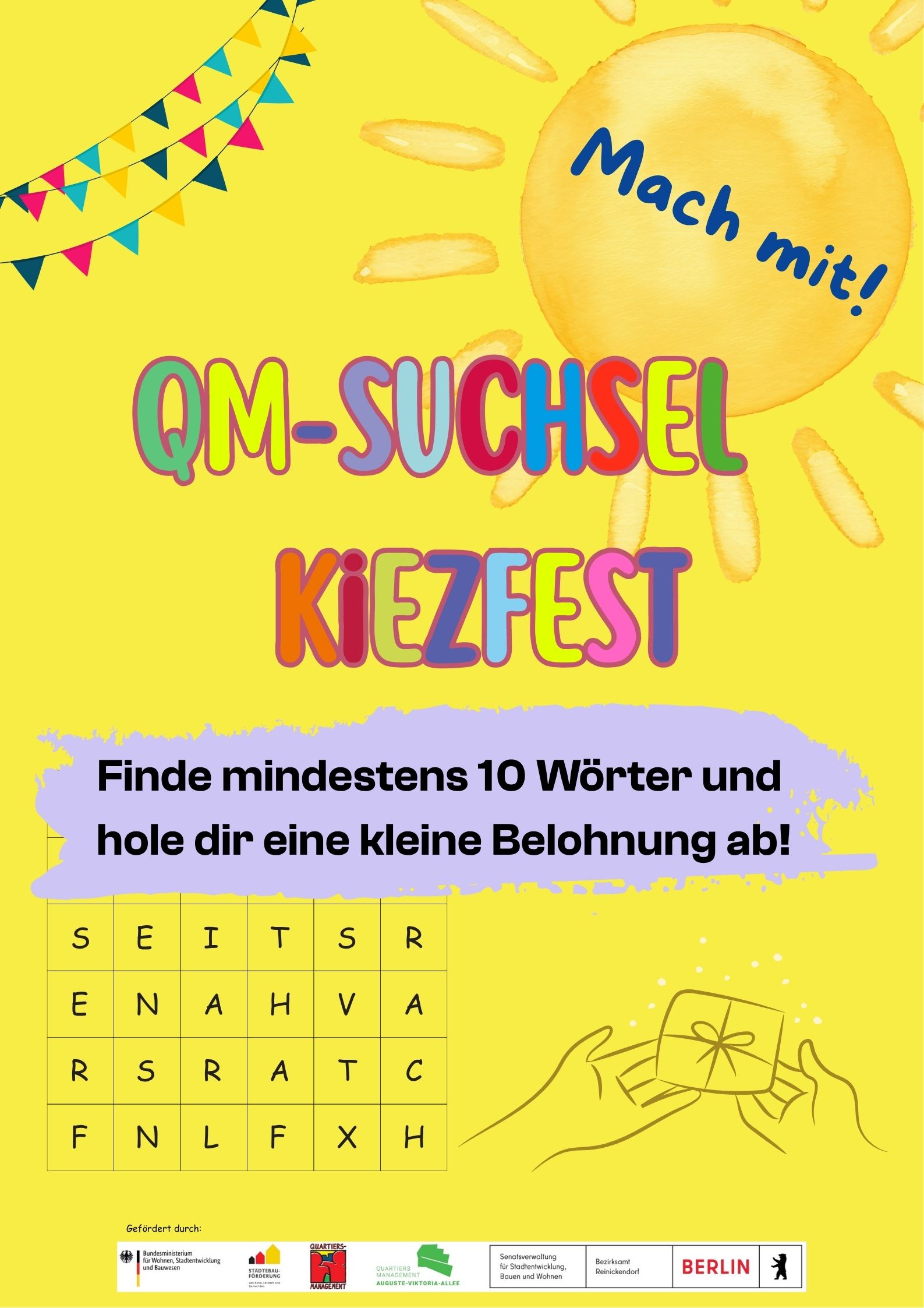 Plakat Suchsel im AVA Kiez