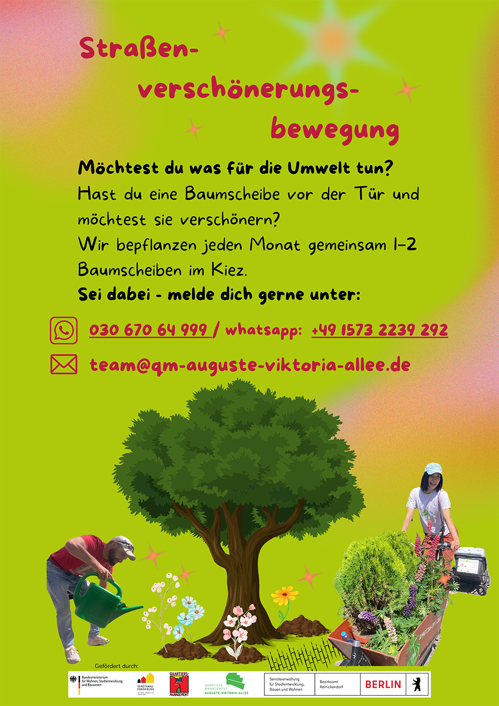 Plakat Baumscheibenaktion